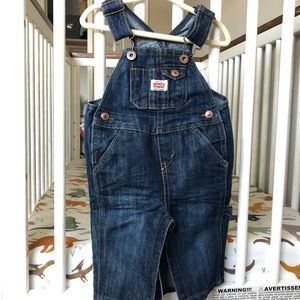 Genuine Levi’s denim overalls for baby; EUC